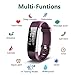 Fitness Tracker, Waterproof Activity Tracker with Heart Rate Monitor Bluetooth Smart Watch Wireless Smart Bracelet Sleep Monitor Pedometer Wristband for Android and iOS Smartphone (Purple)