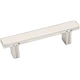 Jeffrey Alexander 867-3NI Anwick 4-5/16" L Rectangle Cabinet Pull - 3" Center-to-Center in Polished Nickel