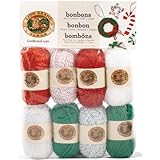 Lion Brand Yarn 601-670 Bonbons Yarn, Jingle Bells