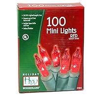 Noma/Inliten-Import Holiday Wonderland 100-Count Red Christmas Light Set (4)...