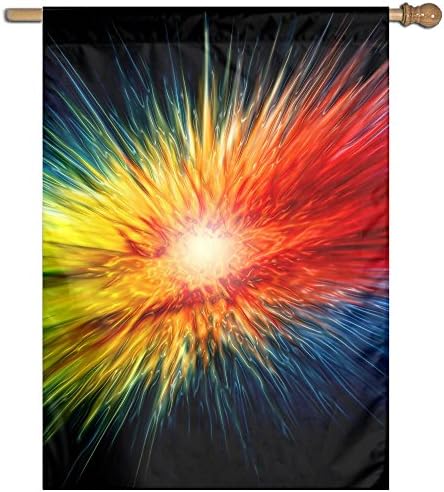 Bdna Light Splash Ranibow Garden Flag One Size Yard Flags For Holiday Party Indoor Outdoor Home Decorative