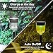 Geloo Solar Lights Outdoor, Solar Pathway Lights Outdoor Garden Lights Landscape Lighting Weatherproof Auto On/Off for Lawn Patio Yard Walkway Sidewalk Driveway, Warm White