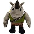 Mattel Ninja Turtles: Mutant Mayhem Plush Toy, 8 Inch Soft Doll of TMNT Movie Character (Rocksteady)