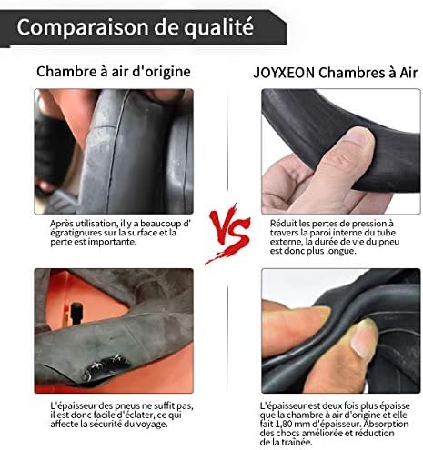 JOYXEON Pneu Roue 8 1/2X2 Chambre a air (1.8mm épais) / Pneu Plein Avant/Arrière Pneu Pneu de Rechange Compatible avec Xiaomi M365/ Pro, Durables Anti-Dérapant, Kit de démonte-pneus/Valve Extension