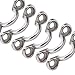 Amarine Made Casted Stainless Steel Bimini Boat Top PAD Eye, Eye Straps, Tie Down, Kayak Deck Loops, Tie Down Anchor Point, footman's Loop for Kayak Canoe Rigging (6 Pcs)