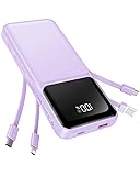 Portable Charger with Built in Cable - 20000mAh