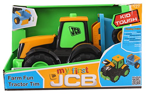Wader 4036 - JCB Fun Farm Traktor Tim mit Anhänger, ab 12 Monaten, ca. 34 cm – Bild 5