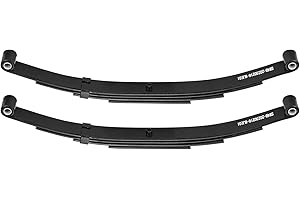 Aeagle 4 Leaf 1750lb Capacity Double Eye Spring for 3500lb Trailer Axle, 25-1/4" Length, 1.75" Width, 3" Free Open; Replaces for SW4B, 2 PCS