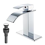 VOTON Chrome Bathroom Faucets Waterfall Bathroom