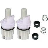 RP1740 faucet stem repair kit replacement compatible with two handle faucet plus RP4993 seat & spring – 2 Pack
