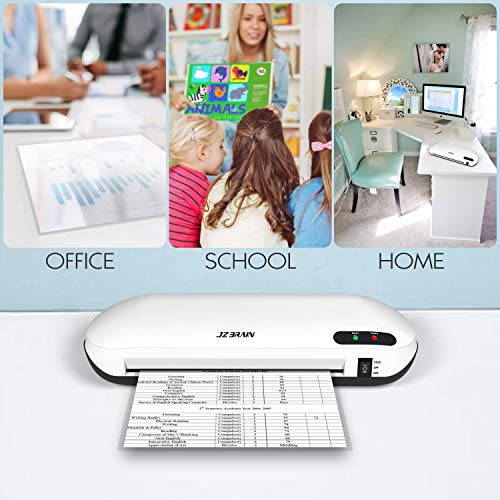Laminator Machine,Laminator Machine,JZBRAIN A4 laminator with Trimmer, Two Minutes Fast Warm-Up, Rapid High Efficient Laminating, Hot & Cold Laminating Machine, 9 inch Max Width