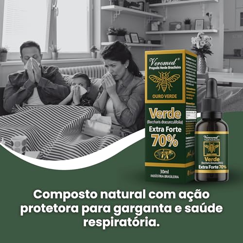 Kit 3x Extrato Própolis Verde Brasileiro Extra Forte 70% Veromed 30ml