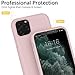Compatible for iPhone 11 Pro Max Case, ProBien Liquid Silicone Phone Cover Case with Screen Protector Full Coverage Protective Shockproof Drop Protection Durable Shell 6.5 Inch 2019, Sand Pink