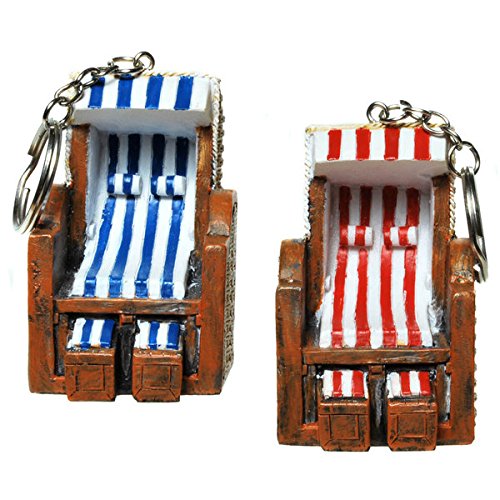 Strandkorb 2er SET Schlüsselanhänger 7,5 cm: Amazon.de: Küche & Haushalt