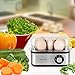 Egg Cooker Aicook Rapid Egg Cooker with Auto Shut off, 8 Egg Capacity Electric Egg Maker for Soft, Medium, Hard Boiled Eggs and Poacher Attachment, Stainless Steel