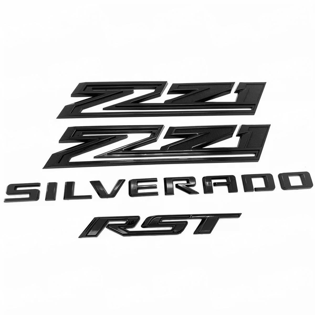 Set of 4pack OEM Silverado Plus Z71 RST Emblems 3D Badges Compatible ...