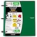 Five Star Flex Hybrid NoteBinder, 1-1/2 Inch Binder with Tabs, Notebook and 3 Ring Binder All-in-One, Green (72401)