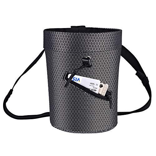 BG Climbing Chalk Bag with Zippered Pocket and Elasticated Waistband Designed for Climbing, Bouldering or Big Wall