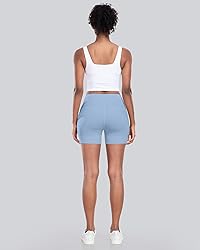 CHRLEISURE Womens Biker Yoga Shorts with