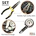 Tire Repair Kit for Car Bike Motorcycle Trailer RV UTV Jeep Truck Tractor with Quality Tire Pressure Gauge, Gloves - Flat Tire Plug Tubeless Kit - Emergency Puncture Repair Patch Kit