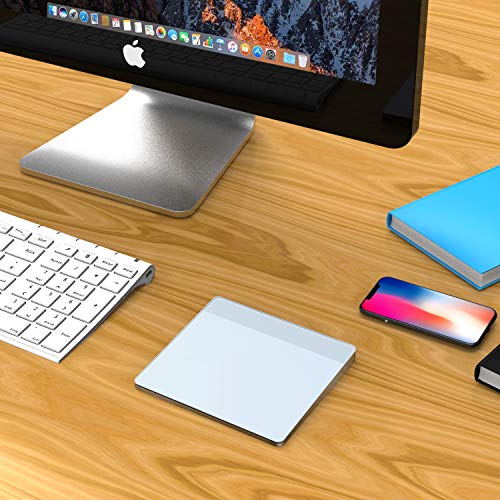 Wireless Trackpad Touchpad, VOGEK Rechargeable Trackpad with Multi-Touch Navigation Support Windows 7 Windows 10 on Laptop/Notebook/Desktop Computer (2.4GHz) (White Grey) (White) - Thumbnail 6