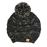 Wrapables Winter Warm Knit Confetti Beanie with Pom Pom Wrapables Winter Warm Knit Confetti Beanie with Pom Pom