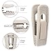 Tinfol Velvet Hanger Clips, 24 Pack Beige Pants Velvet Clips, Premium Large Opening Clothes Pin, Strong Finger Flocked Clip Perfect for Use with Slim-line Clothes Hangers