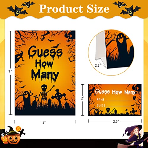 SICOHOME Halloween Guess How Many Party Game Halloween Party Favors ...