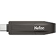 Netac 256GB Portable External USB Solid State Drive, up to 550MB/s Type-c and USB 3.2 Dual Interface for Data Storage, Expansion of Storage for Photos/Videos/Music/Files, US8