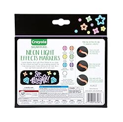 Crayola Signature Neon Markers, Light Effects, 6