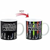 Star Wars Mugs, Lightsabers Heat Change Coffee Mug, Ceramic Heat Reactive Cup, Great Gift for Star Wars Fans, Birthday Gift For Men & Women, Valentine's Day Present Idea