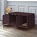 WAY BASICS Cat Litter Box Enclosure Hidden Furniture (Scratch Pad Included)