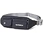 WATERFLY Fanny Pack for Women Men Water Resistant Small Waist Pouch Slim Belt Bag with 4 Pockets for Running Travelling…