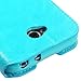 Asmyna MyJacket Wallet with Tray for LG MS323 Optimus L70 - Retail Packaging - Blue