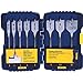 IRWIN Tools SPEEDBOR Blue Groove Pro Spade Bit Set with Case, 8-Piece (341008) primary