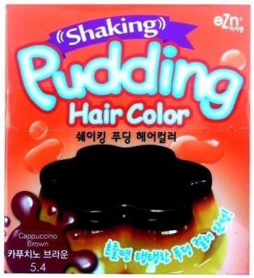 EZN Shaking Pudding Hair Color Korean Beauty -Cappuccino Brown by EZN