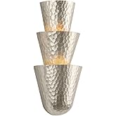 Corbett-Standard 508-03-WSL Bucharest - 3 Light Wall Sconce - 18 Inches Tall and 8.25 Inches Wide - Warm Silver Leaf