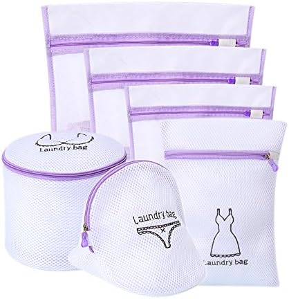 UTSLIVE Laundry Wash Bags 6 Pack Laundry Bag Mesh For Washing Machine Delicates Blouse Socks Underwear Bra Lingerie Wash Bags With Premium Zipper