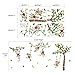 Runtoo Monkey and Tree Wall Decals Animals Jungle Wall Stickers TV Wall Décor for Baby Nursery Kids Bedroom