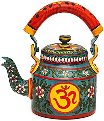 Handpainted Tea Kettle Steel Om