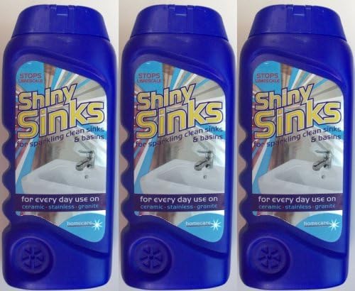 3 x Homecare Shiny Sinks Cream Cleaner For Ceramic Stainless Steel Granite 290ml, Blue, 290 ml (Pack of 3) - Image 4