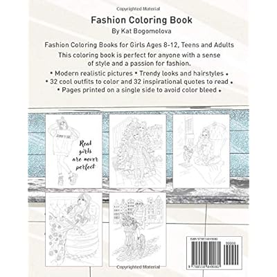 Buy Fashion Coloring Book For Girls 32 Cool Outfits And Inspirational Quotes For Teen Girls Young Adults And Girls Ages 8 12 Trendy Coloring Paperback November 4 2020 Online In Indonesia B08ns7phty