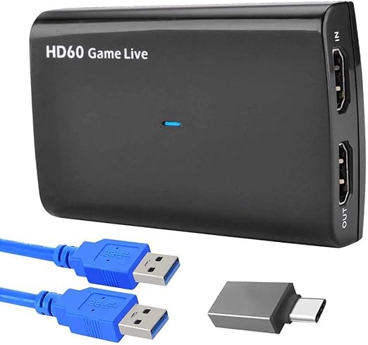 Tarjeta De Captura De Juegos, Caja De Dispositivo De Captura De Video 4K HDMI A USB