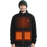 CHANGEOWN Heated Jackets for Women & Men with Battery, 15 Heating Zones, Dual Control Heating Coat for Winter Outdoor