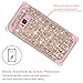Hekodonk Compatible Galaxy S8 Case, 3D Luxury Sparkle Glitter Shiny Heavy Duty Shockproof Full-Body Protective Cover High Impact Hybrid Case for Samsung Galaxy S8 - Bling Rose Gold