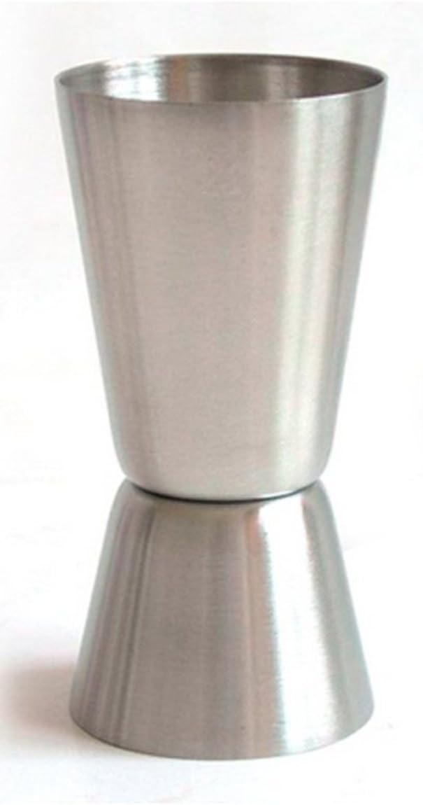 AsiaCraft Stainless Steel Jigger Shots Peg Measurer - 30ml(1 Oz) & 60ml(2 Oz)