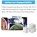 LEEKOTECH USB Wall Charger, [UL Certified] 3-Pack 2.1A/5V Dual USB Plug Power Adapter Charger Block Charging Cube Compatible with Phone X/ 8/7/ 6S Plus, Xs Max XR, Pad, Samsung, Android, and More