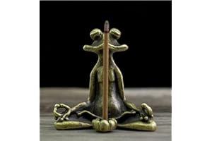 Elegant Metal Frog Incense Holder - Meditation & Yoga Decor, Great for Desk or Altar, Perfect for Christmas, Halloween, Easte