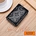 Auner Women RFID Blocking Credit Card Holder Leather Cute Small Zipper Wallet - Black