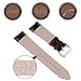 20mm Leather Watch Bands, Vetoo Classic Genuine Crocodile Pattern Leather Replacement Watch Strap - Brown1